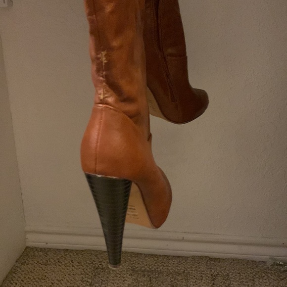 JustFab under the knee heeled boots . Only been worn a handful of times. - Picture 2 of 5